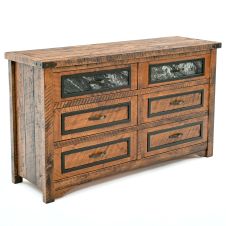 Black Granite 6 Drawer Dresser