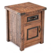 Autumn Woods Enclosed Nightstand--Hinge Right