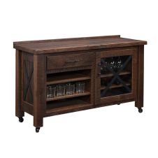 Wellington Reclaimed Barn Wood Beverage Server - Tavern Finish
