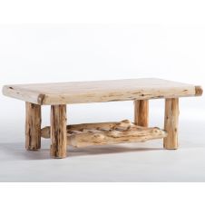 Cedar Lake Solid Wood Log Coffee Table