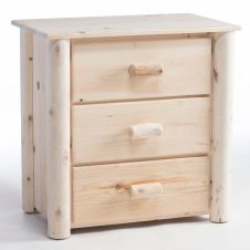 Lakeland Frontier 3 Drawer Log Chest--Unfinished