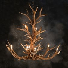 Elk 12 Light Antler Chandelier