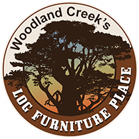 Woodlands Cedar Log Vanity in clear finish