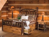 Rustic Hickory Log Bedroom Furniture