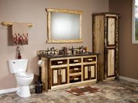 Black Walnut and Cedar Bathroom Set