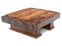 Reclaimed Wood Beam Coffee Table