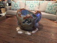 Teak bowl or vase
