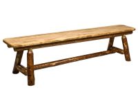 Glacier Country 72" Plank Style Bench