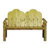 Montana Log Deck Loveseat shown in Exterior Clear Finish
