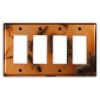 Bamboo 4 Rocker/GFI Copper Switch Plate