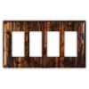 Bamboo Forest 4 Rocker/GFI Copper Switch Plate
