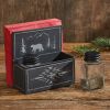 Rustic Black Bear Napkin Holder & Spice Caddy