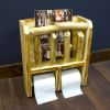 Double Duty Rustic Magazine Rack and TP Holder