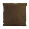 Faux Leather & Suede Euro Sham | Back View - Micro-fiber Suede
