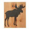 Moose on Pine Panel