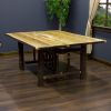 Hickory Rectangular Log Dining Table