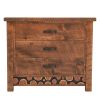 Rustic Campfire 3 Drawer Barnwood Chest