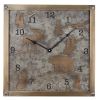 Rustic Forester Galvanized Wall Clock