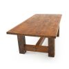 Sawmill Timber Barnwood Dining Table - Antique Barnwood Finish