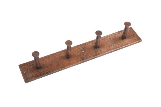 Hand Hammered Copper Quadruple Hook
