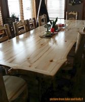 10 foot Aspen Log Dining Table
