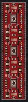 Old Crow Runner Rug - Red