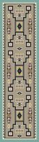 Old Crow Runner Rug - Suede Turquoise