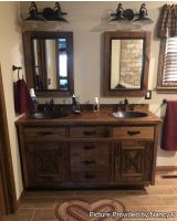customer provided barnwood vanity photo