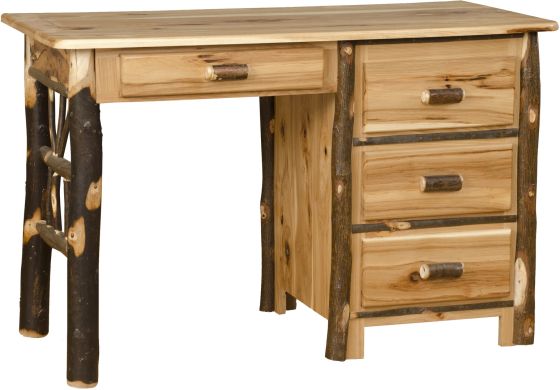 Rustic Hickory Log Student Desk