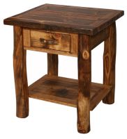 Homestead Ridge One Drawer Aspen & Barn Wood Nightstand