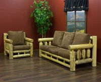 Rustic Living Room Log Furniture