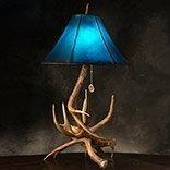 Rustic Antler Table Lamps