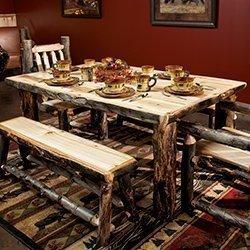 Aspen Log Dining Tables