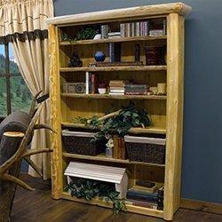 Cedar Log Bookcases