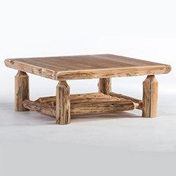 Cedar Log Coffee Table