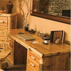 Cedar Log Desks