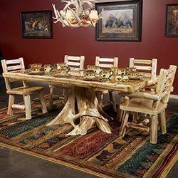 Cedar Log Dining Tables