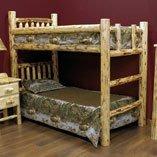 Pine Log Bunk Beds