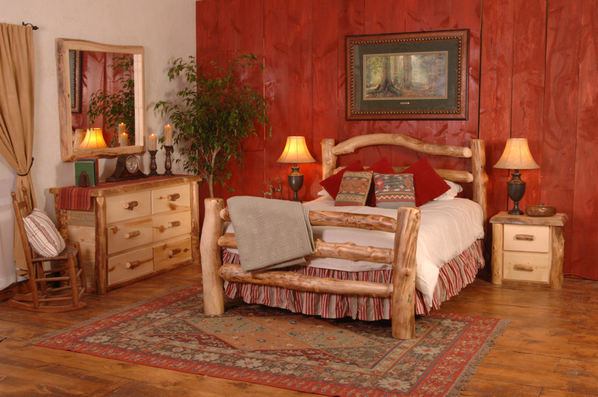 Rustic Lodge Decor, BedroomFurniture